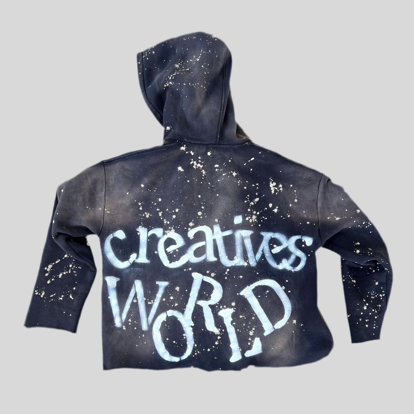 Black Creatives World Zip Up Hoodie