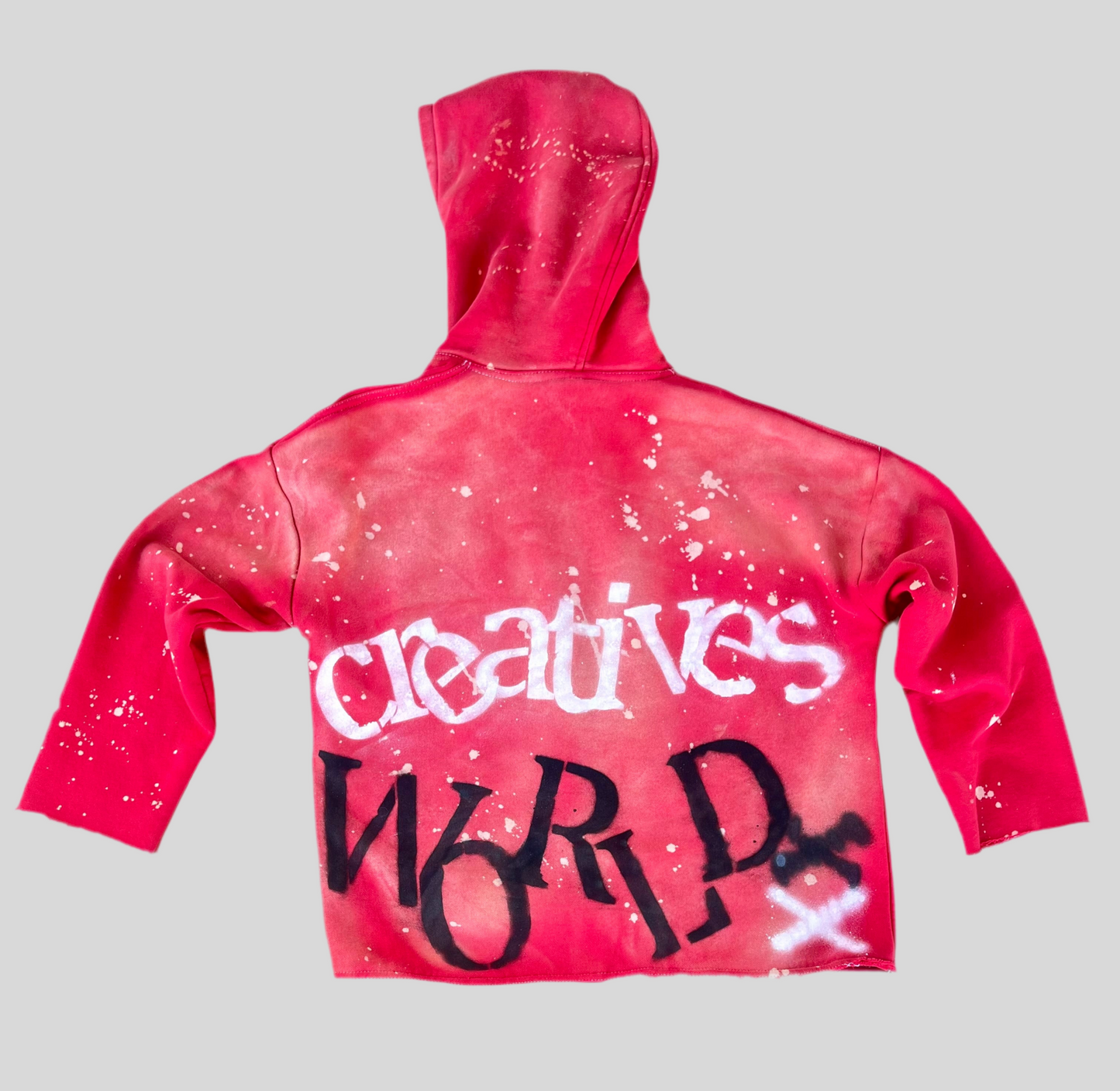 Red Creatives World Zip Up Hoodie